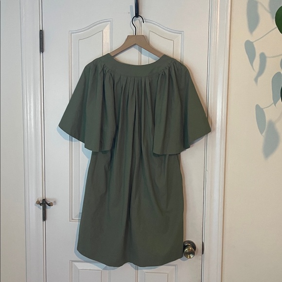 Tuckernuck x Pomander Place | Olive Green Finley Flutter Sleeve Dress XS Classic - Picture 8 of 15